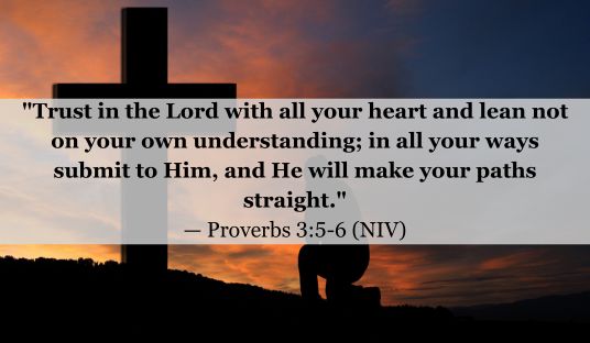 Today’s Verse for January 12, 2025 Sunday — Proverbs 3:5-6 (NIV)