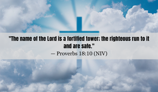 Proverbs 18:10 (NIV) — Today’s Verse for January 10, 2025 Friday