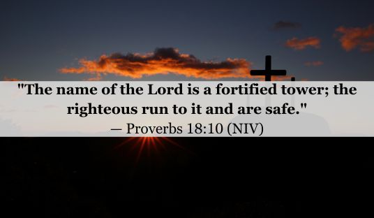 Proverbs 18:10 (NIV) — Today’s Verse for February 23, 2025 Sunday