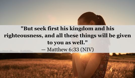 Matthew 6:33 (NIV) — Today’s Verse for March 4, 2025 Tuesday