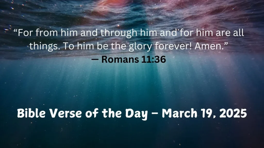 Bible Verse of the Day – March 19, 2025