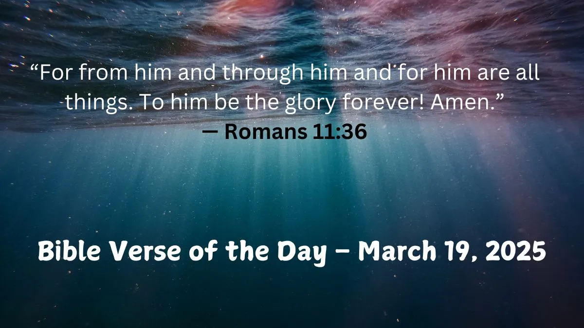 Bible Verse of the Day March 19 2025