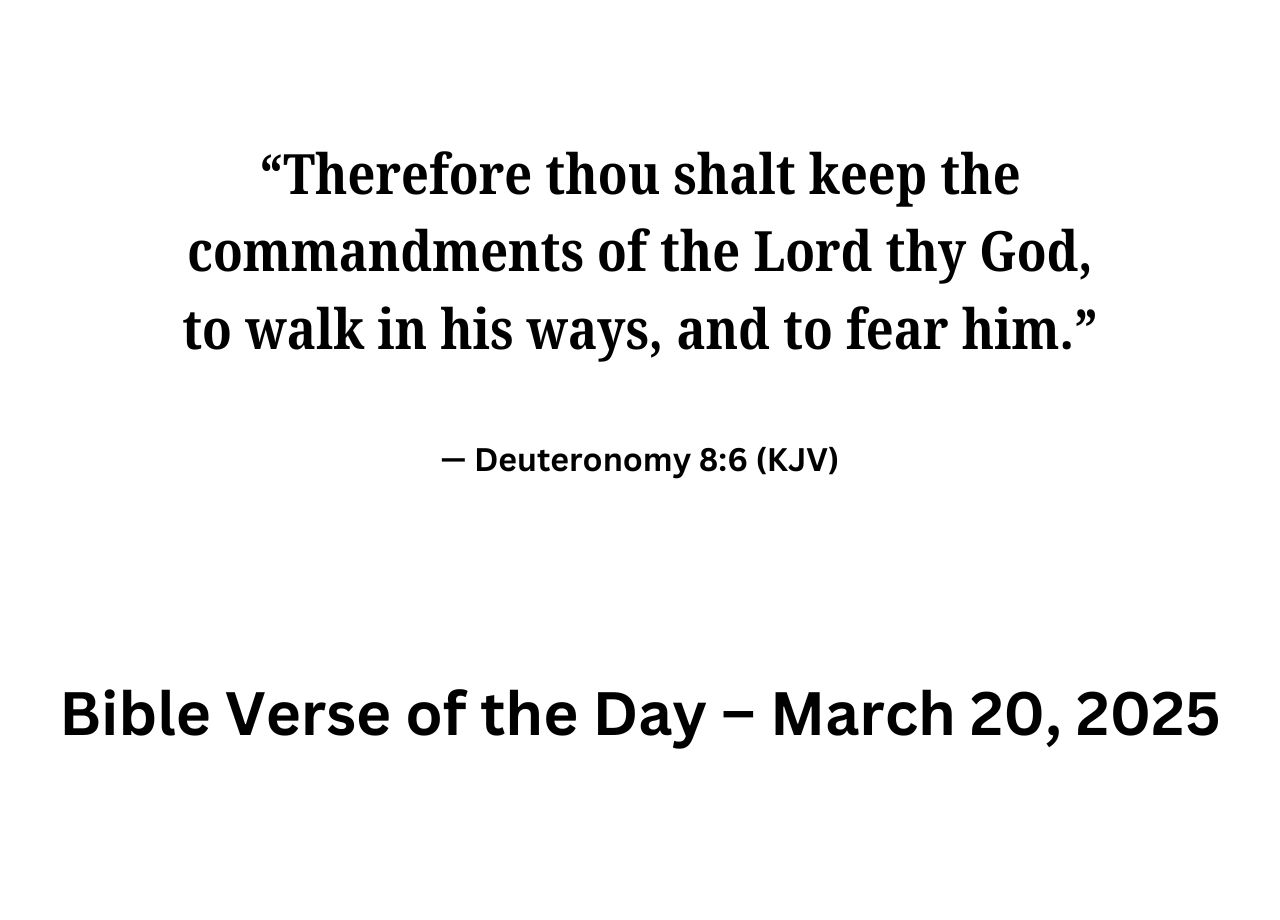 Bible Verse of the Day – March 20, 2025