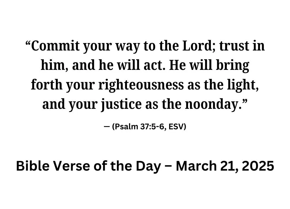Bible Verse of the Day march 21 2025