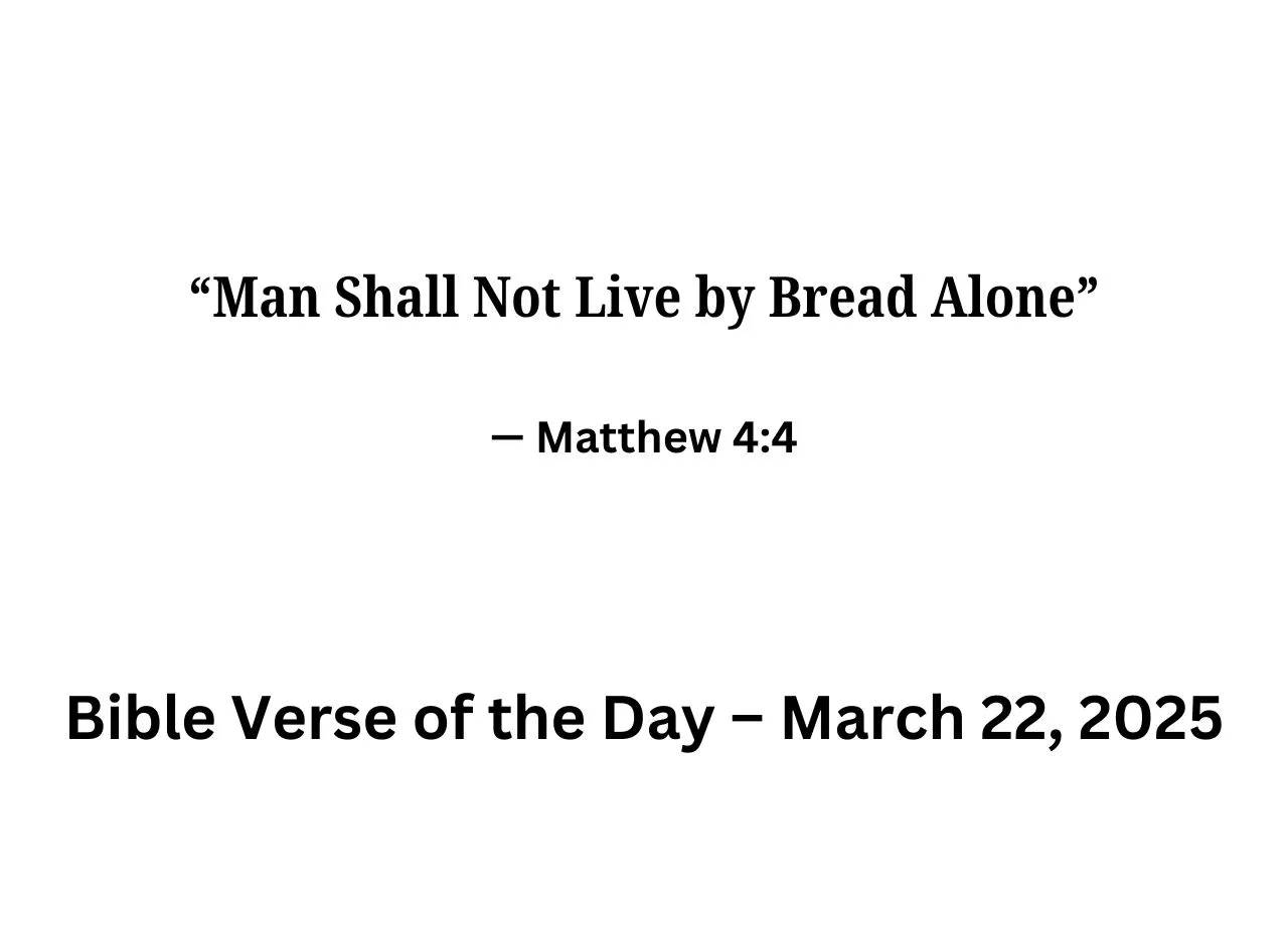 Bible Verse of the Day March 22 2025