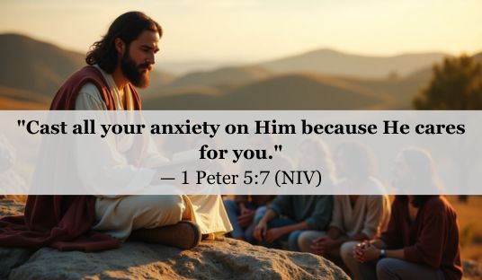 1 Peter 5:7 (NIV) — Today’s Verse for March 23, 2025 Sunday