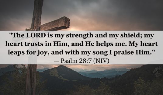 Psalm 28:7 (NIV) — Today’s Verse for March 12, 2025 Wednesday