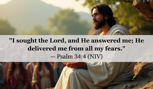 Psalm 34:4 (NIV) — Today’s Verse for March 24, 2025 Monday