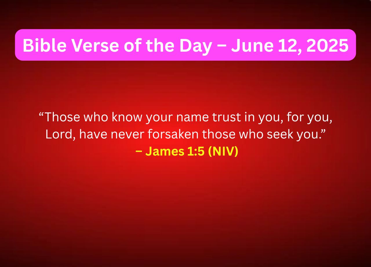 Bible Verse of the Day – June 12, 2025